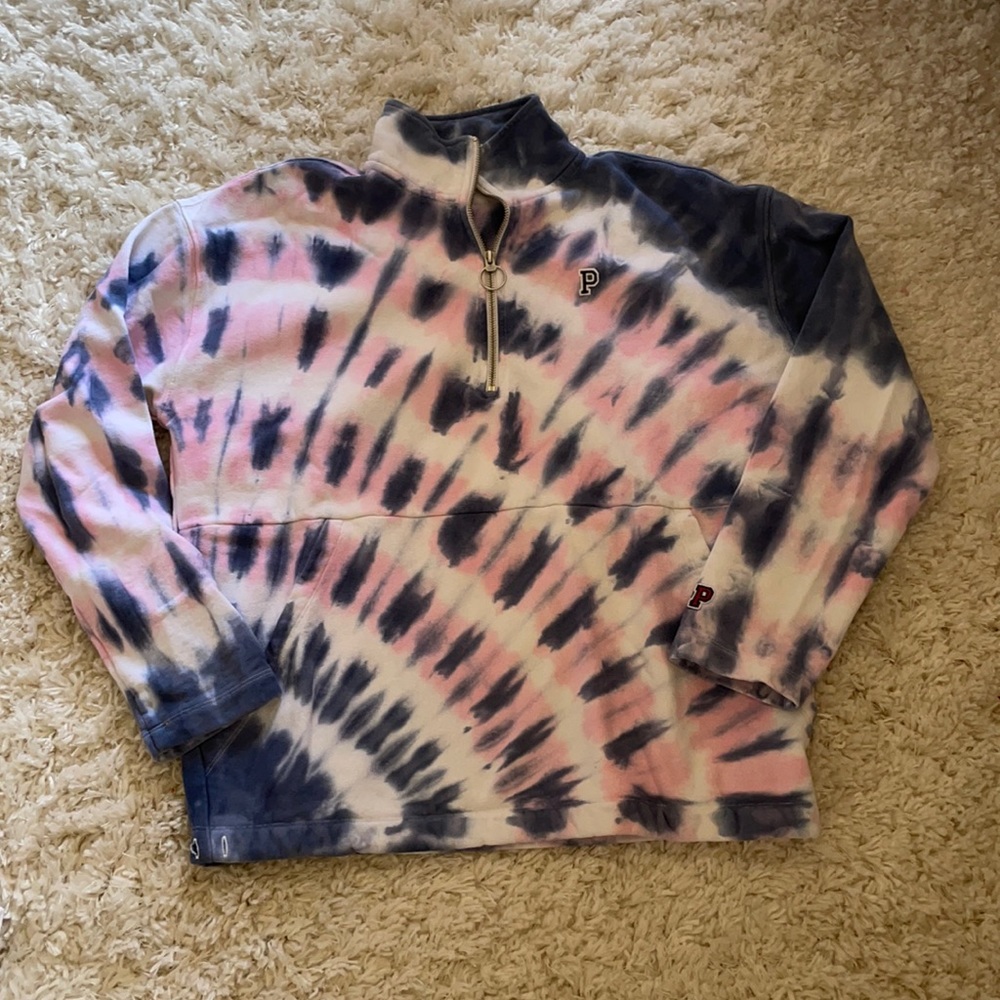 PINK three quarter zip